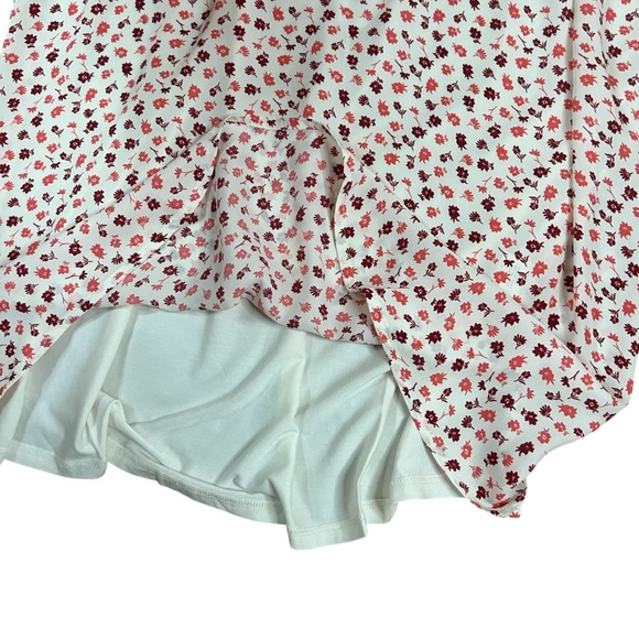 Market & Spruce Women’s XXL Red/ Cream Floral Sleeveless Woven Tank Top NWT - Picture 5 of 11